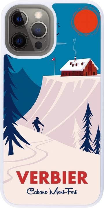 Immagine prodotto PhoneLook Coque silicone rigide blanc Verbier Cabane Mont-Fort (Apple iPhone 12 Pro Max)