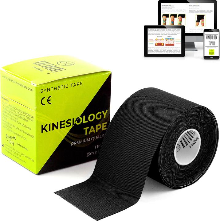 Kalahari 4 Wellness Kinesiologie Tape - Kinesio Schwarz