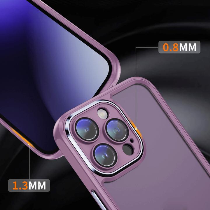 Actual product image Cover-Discount iPhone 15 Pro - Case with camera protection purple (Apple iPhone 15 Pro)