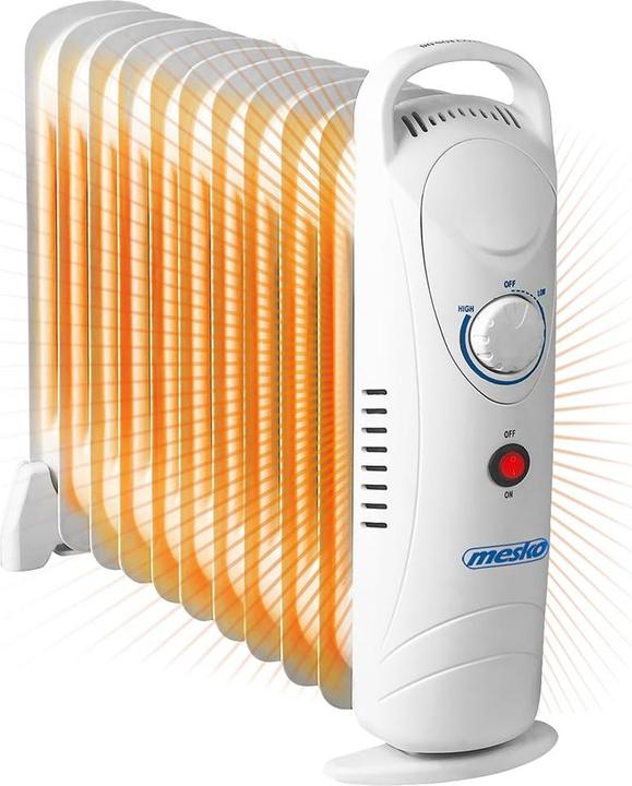 Actual product image Mesko MS7806 Electric Space Heater Indoor Oil Fan Heater (1200 W)