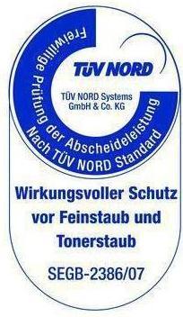 Actual product image tesa Clean Air fine dust filter M for laser printers