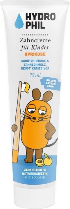 Hydrophil Toothpaste for children apricot with fluoride (75 ml)