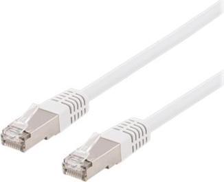 Actual product image Deltaco patch cable - 1 m - hvid (S/FTP, CAT6, 1 m)