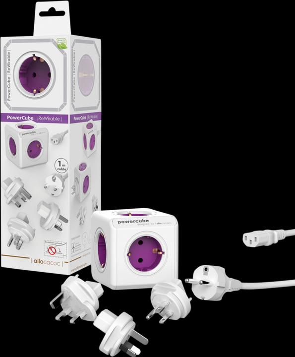 Image du produit Allocacoc Powercube (5 x, CEE 7/3, 3 pôles, 1 m)