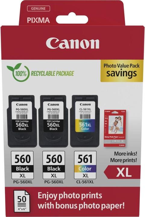 Produktbild Canon PG-560XLx2/CL-561XL (M, C, Y, BK)
