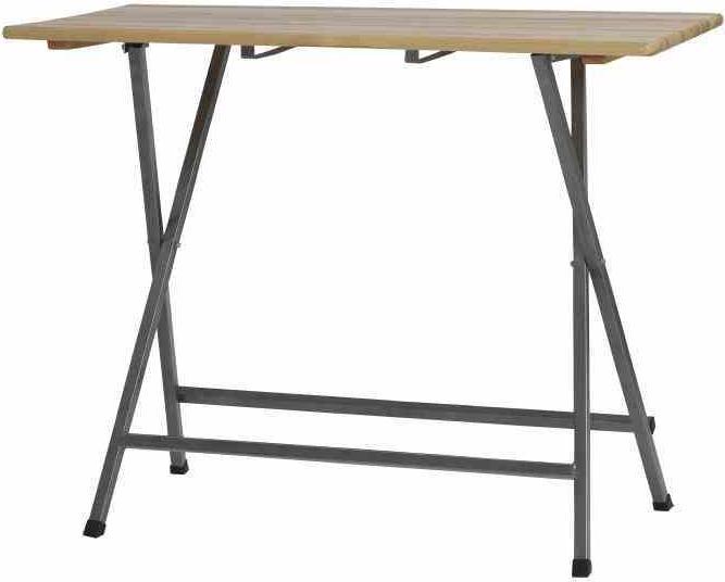 Star Stehtisch Kiefernholz, 140x70x118 cm, Gestell aus Stahl pulverbeschichtet in grau, Tischplatte au... (70 cm)
