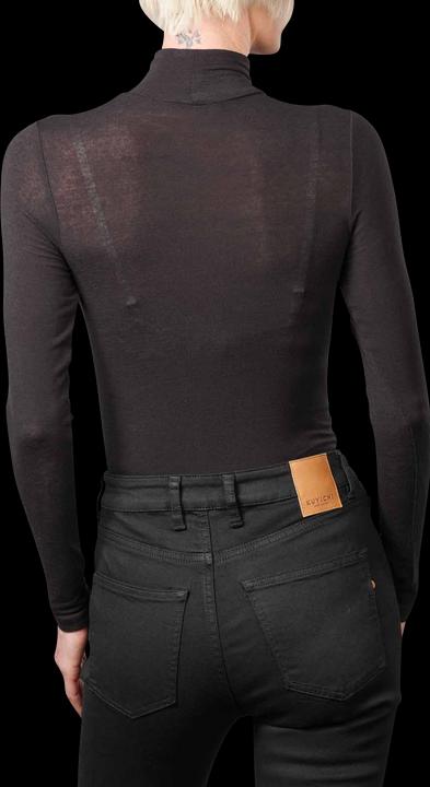 Actual product image Scotch & Soda Turtle Neck Shirt Long Sleeve Evening Black (XS)