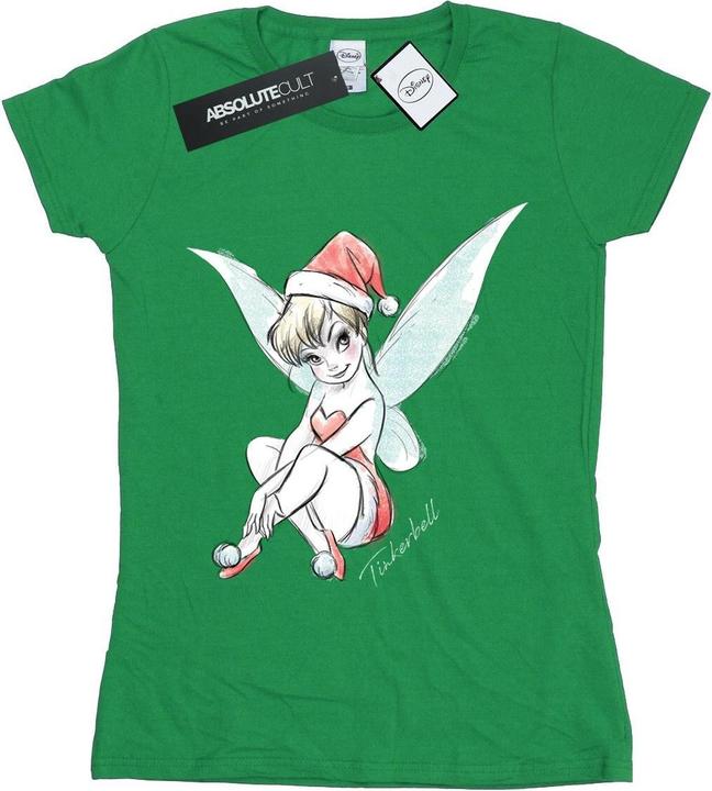 Immagine prodotto Disney Tinkerbell Christmas Fairy Maglietta Donna (XXL)