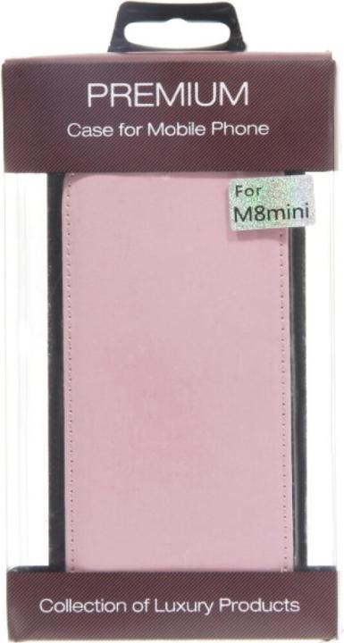 Actual product image OEM Slim Leather Flip Case HTC M8 mini pink (HTC One Mini 2)