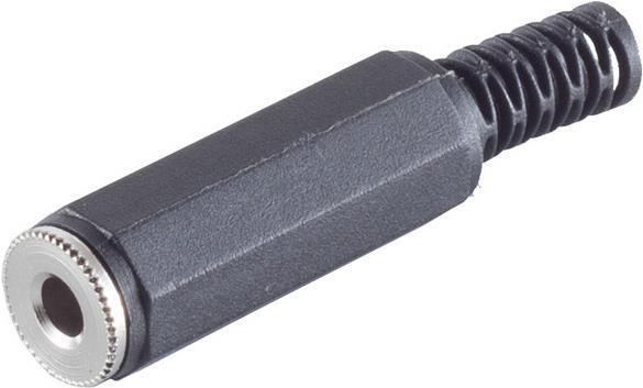 Produktbild Shiverpeaks BASIC-S 3,5 mm Klinkenkupplung, mono Kunststoff, zum selber löten, im Polybeutel mit Eurolochung