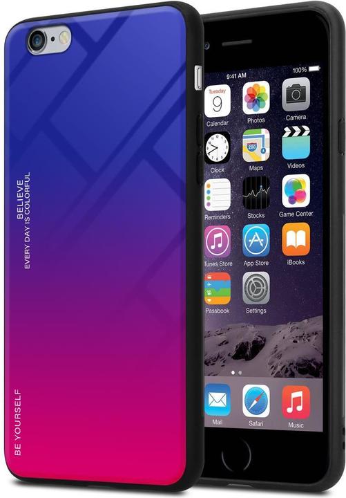 Produktbild Cadorabo TPU 2 Farben Glas Cover (Apple iPhone 6 Plus)