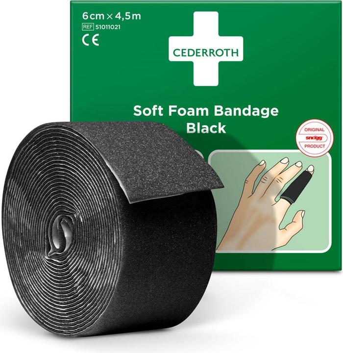 Actual product image Cederroth Soft Foam Bandage black (1 x)