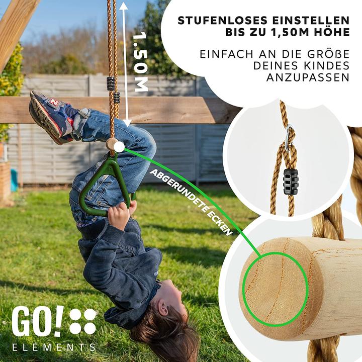 Actual product image GO!elements Children's Swing Green