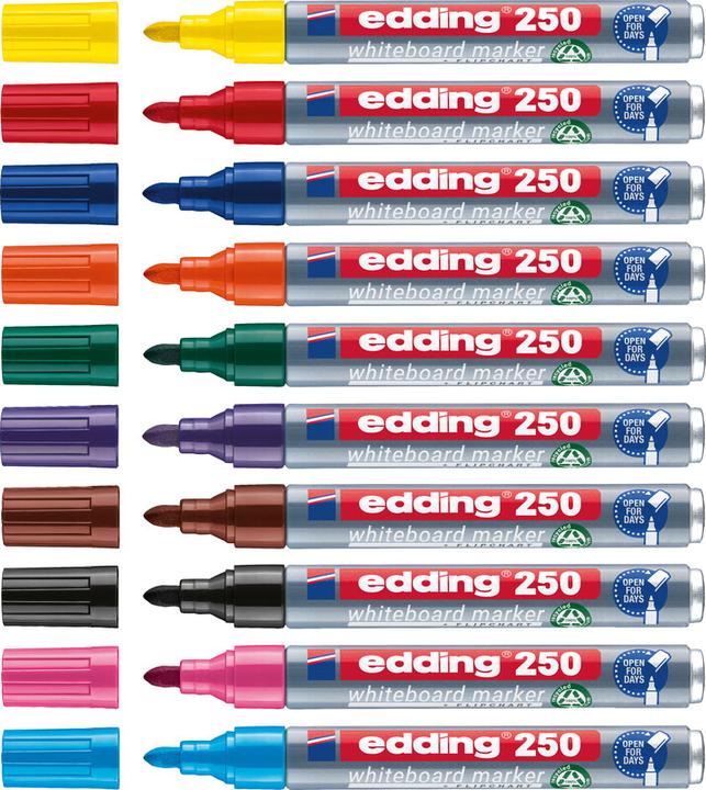 Produktbild Edding 250 (Mehrfarbig, 3 mm, 4 x)