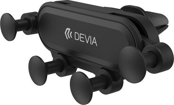 Actual product image Devia car holder Kintone ES071 gravity air vent black
