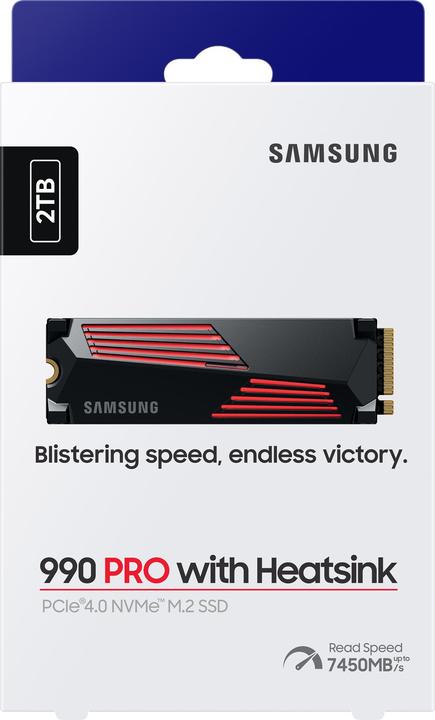 Produktbild Samsung 990 Pro mit Heatsink MZ-V9P2T0GW (2000 GB, M.2 2280)