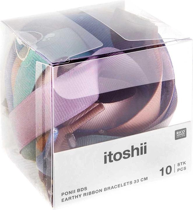 Immagine prodotto Rico Design braccialetti a nastro itoshii rep, 10 pezzi (33 cm, Poliestere (PES), Cloruro di polivinile (PVC))