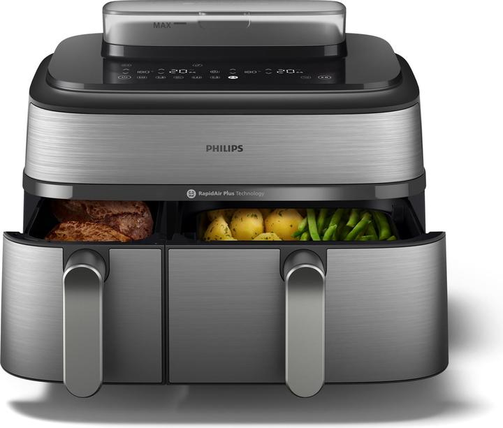 Image du produit Philips Steam Airfryer Dual Basket NA555/00