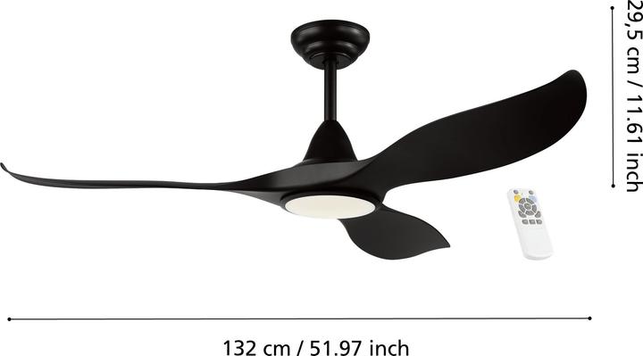 Image du produit EGLO Ventilateur de plafond à LED (46 dB)