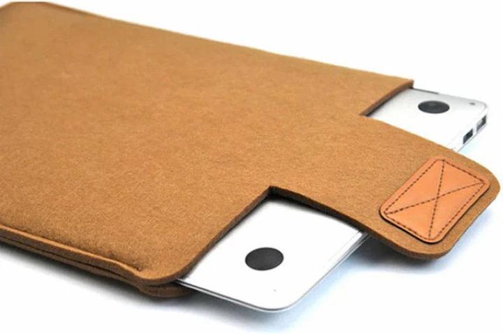 Actual product image Only-Bags.Store Felt Sleeve Slim Tablet Case Cover Bag for MacBooks Air Pro 11 inch Solid Colour Tablet Storage Bag