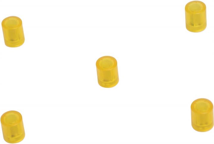 Actual product image Supermagnete Board magnets cylindrical, yellow transparent (5 x)