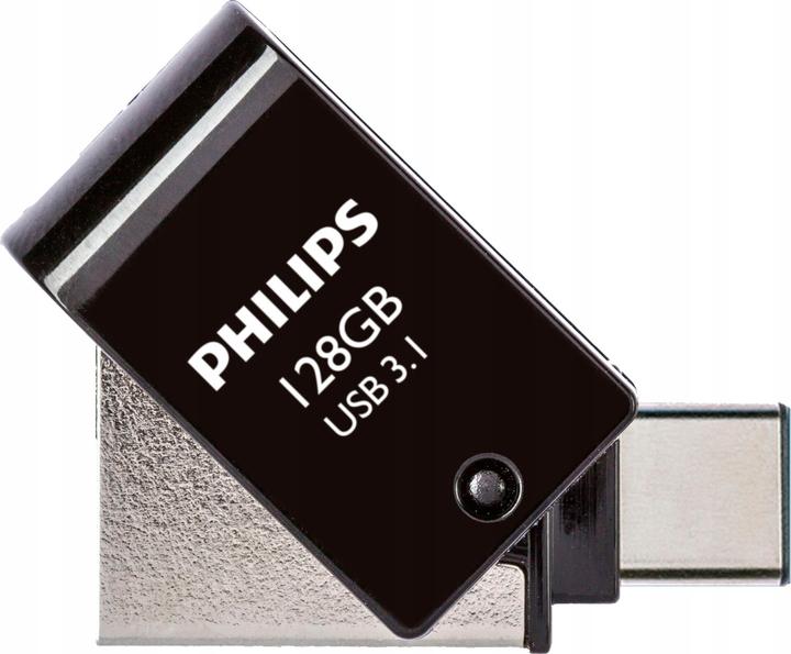 Immagine prodotto Philips 2 in 1 OTG 128GB USB 3.1 + USB C Midnight Nero (128 GB, USB 3.1)