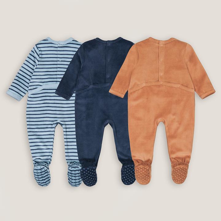 Produktbild La Redoute Collections 3er-Pack Strampler aus Samt (86)