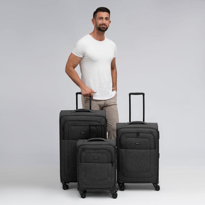 Produktbild Redolz Essentials 12 THREE SET 4-Rollen Kofferset 3-tlg. mit Dehnfalte (201 l, XL (ab 115l))