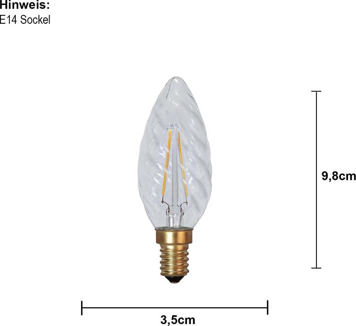 Produktbild Star Trading LED Lampe (E14, 1.50 W, 120 lm, 1 x, G)