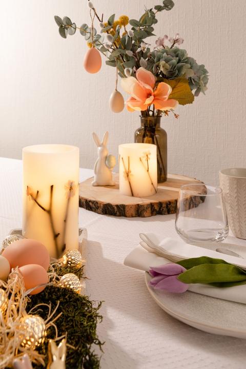 Image du produit Pauleen Bougie de cire LED Shiny Blossom (lot de 2) (2 x)