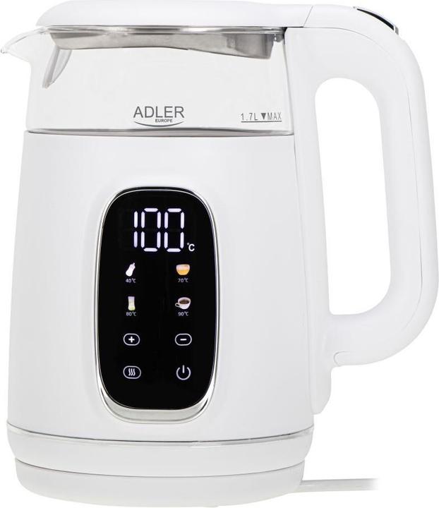 Productafbeelding Adler AD 1305 waterkoker wit/zilver (1.70 l)