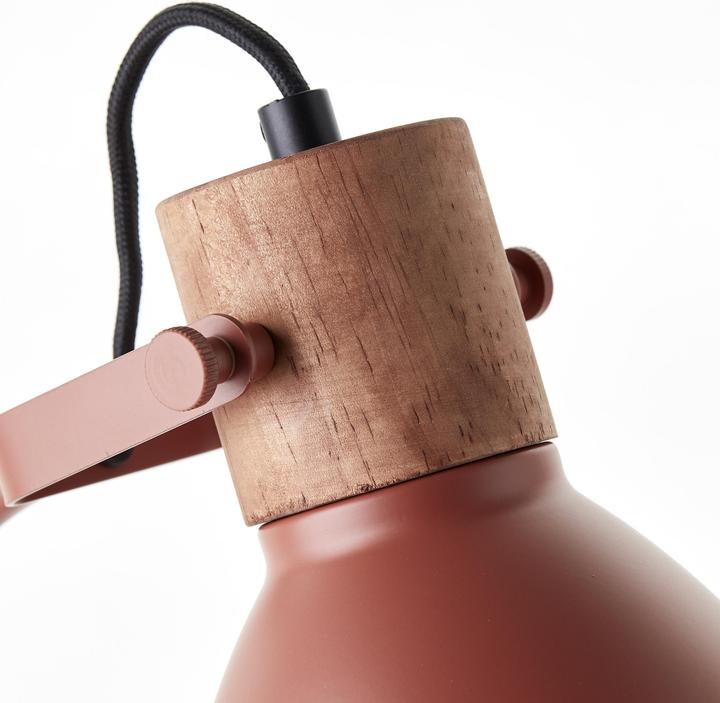 Immagine prodotto Brilliant Lampada da tavolo Erena 52cm rosso metallo/legno cavo interruttore intermedio 1x A60 (E27)