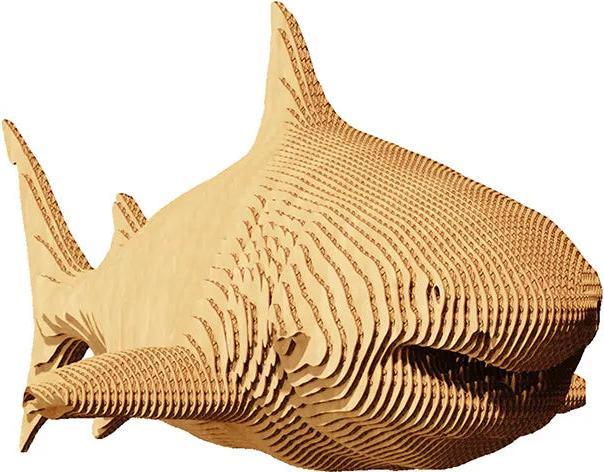Image du produit Cartonic Requin blanc - modèle 3D en carton
