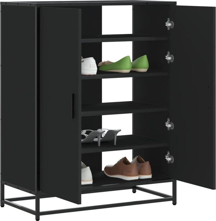 Produktbild VidaXL Schuhschrank Schuhregal Schuhablage Schuhaufbewahrung Flur Schwarz