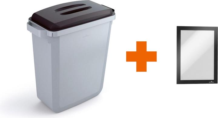 Produktbild Durable Abfallbehälter DURABIN 60l Deckel schw. + DURAFRAME (60 l)