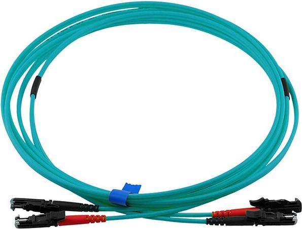 Actual product image BlueOptics Duplex fibre optic patch cable E2000-E2000 multimode OM3 10 metres (U/FTP, CAT8.1, 10 m)