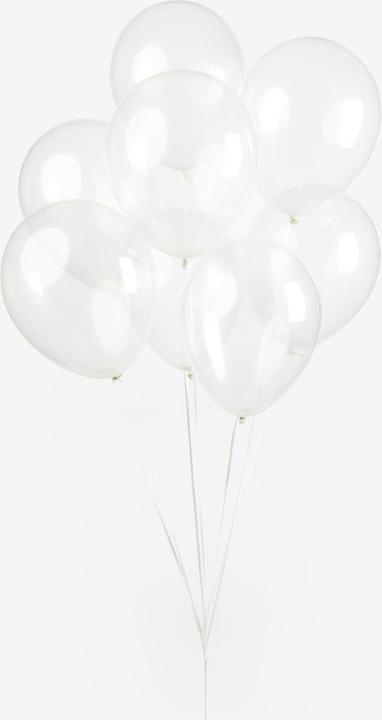 Globos Luftballons Transparent 30cm, 10 Stk.