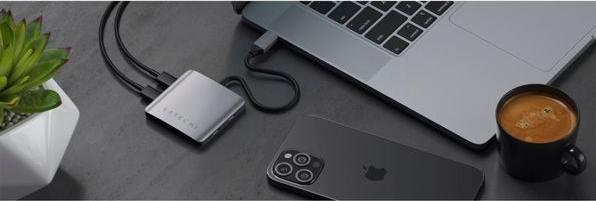 Actual product image Satechi USB-C Hub (USB-C, 4 Ports)