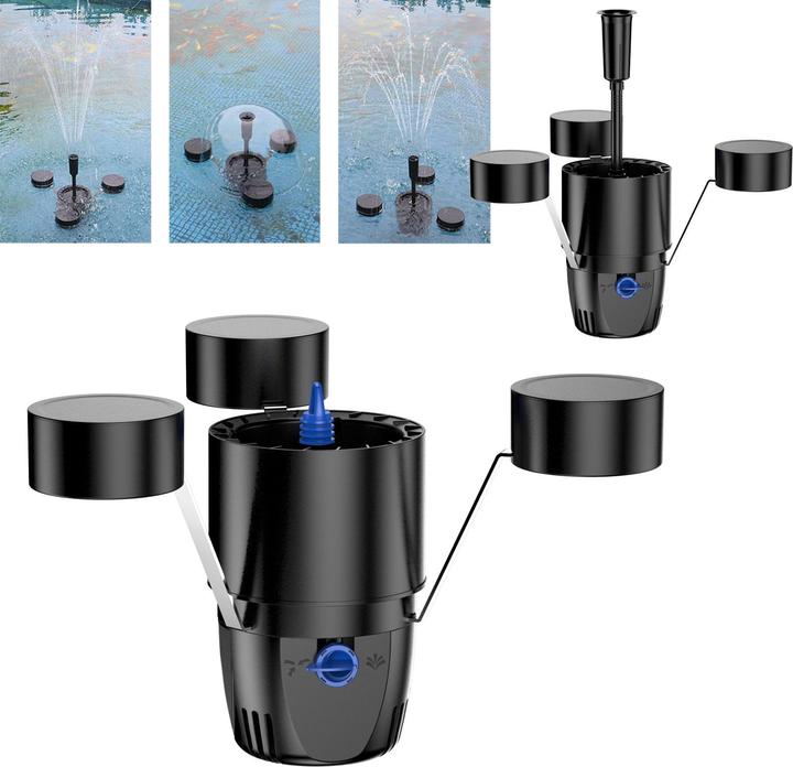 Actual product image SunSun CSP250 Schwimmskimmer 40m² Teich 2500l/h 45W Blättersammler Springbrunnen