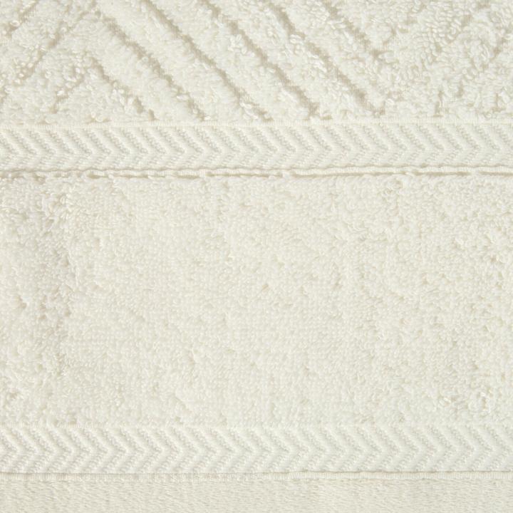 Actual product image Eurofirany REINA LINE cotton towel with zigzag pattern and smooth edge, 500 g/m2, 50 x 90 cm (50 x 90 cm)