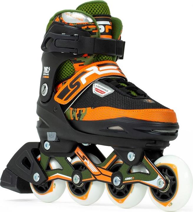 Sfr Inline Skates Pixel Adjustable Children'S Green/Orange 2023 (37, 40.5)