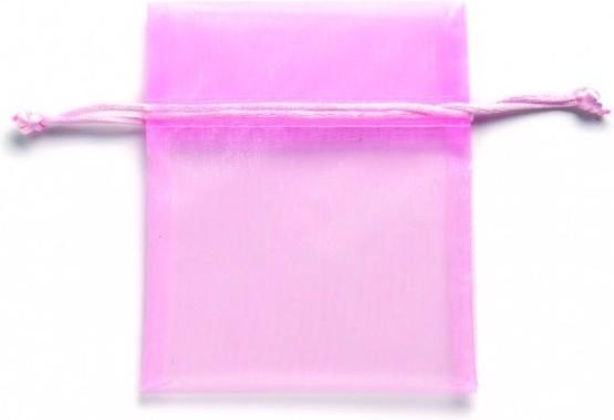 Produktbild Glorex Organzasäckchen 12,5x16 cm 4St rosa (Organzabeutel, 4 x)