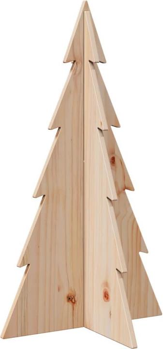 Produktbild VidaXL Weihnachtsbaum Holz Tannenbaum Deko Holzbaum 80cm Massivholz Kiefer