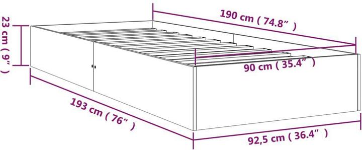 Actual product image VidaXL Kelvin (90 x 190 cm)