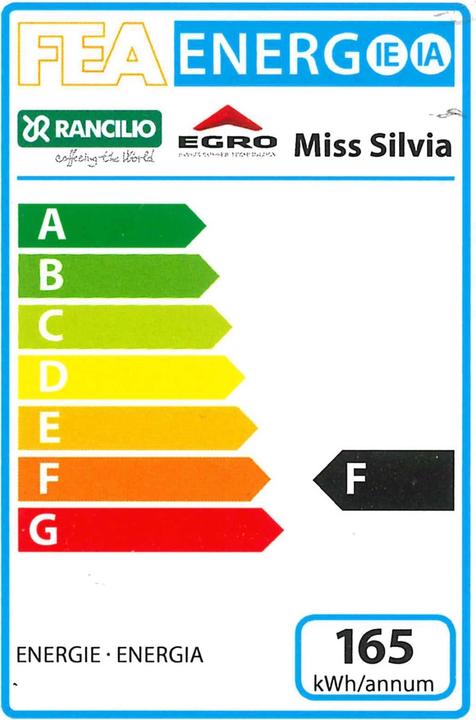 Energy Label Rancilio Silvia V6