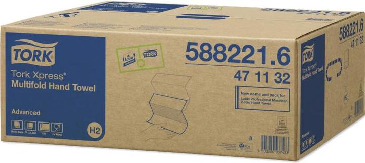 Actual product image Tork Xpress Multifold Towels H2, 2-ply, 20 x 190 sheets (20 x)