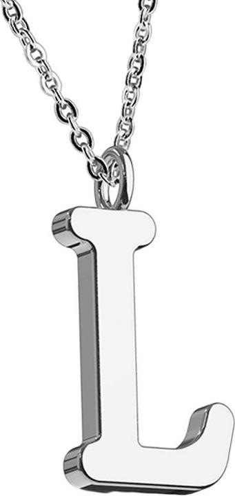 Star Piercing Kette silber Anhänger Buchstabe L (Chirurgenstahl 316L, ohne Messing)