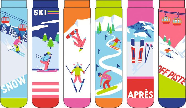 Image du produit United Oddsocks Sur la piste 37-42 (paquet de 6, 37 - 42)