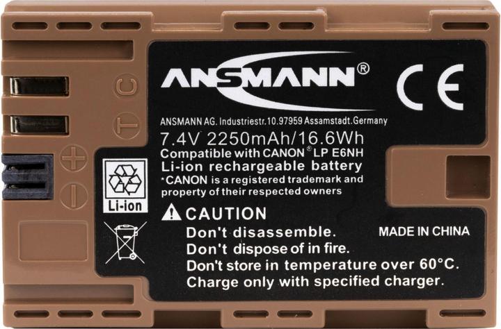 Actual product image Ansmann Rechargeable battery camera A-Can LPE6 NH Canon EOS (Rechargeable battery)