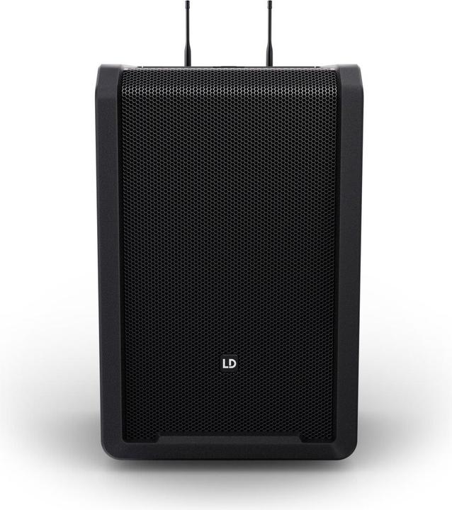 Produktbild LD Systems ANNY® 10 HHD 2 B8 - 10" Mobiler Bluetooth® PA-Lautsprecher mit Akku, Mixer und 2x Funkmikrofon (1x 80 W)